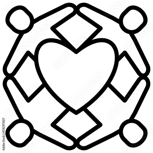 Solidarity  Icon Element For Design