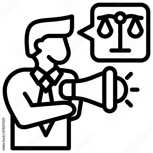 Advocacy  Icon Element For Design