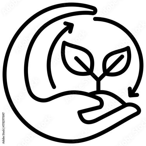 Sustainability  Icon Element For Design