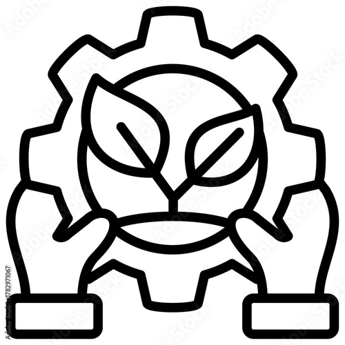 Environmental Stewardship  Icon Element For Design