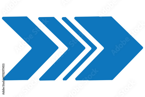 Dynamic moving arrow symbol. Arrow, cursor, dynamic fast symbol sign. Dynamic moving arrow representing speed, fast, acceleration illustration.