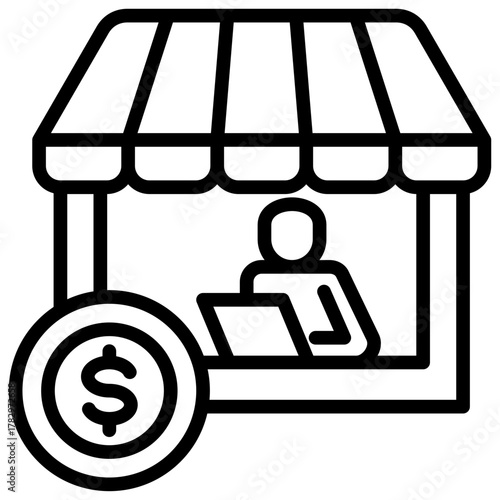 Merchant  Icon Element For Design