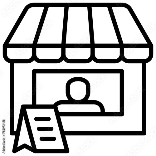 Vendor  Icon Element For Design
