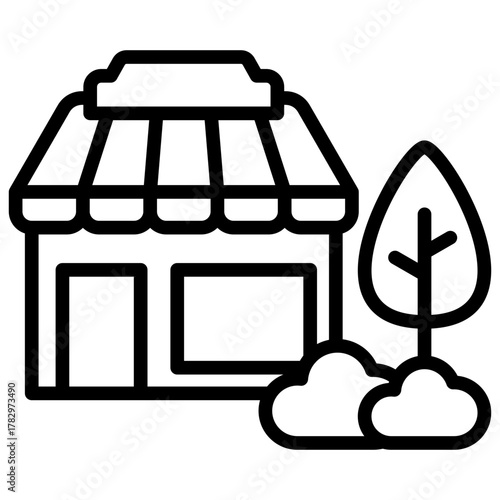 Neighborhood  Icon Element For Design