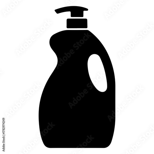Liquid soap bottle, vector illustration