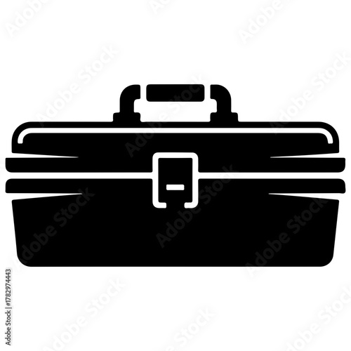 Silhouette of a toolbox, container for tools
