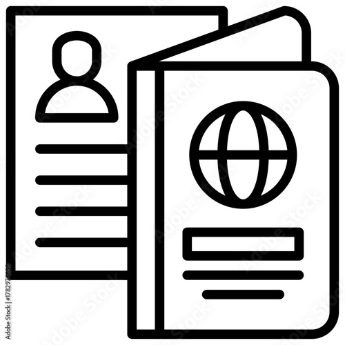 Immigration  Icon Element For Design