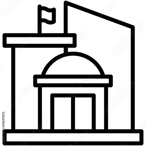 Embassy  Icon Element For Design