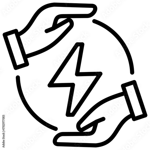 Energy Saver  Icon Element For Design