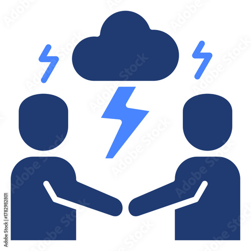 Conflict Resolution  Icon Element For Design