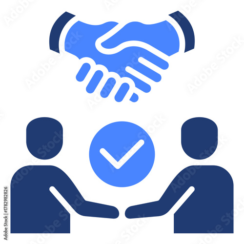 Negotiation  Icon Element For Design