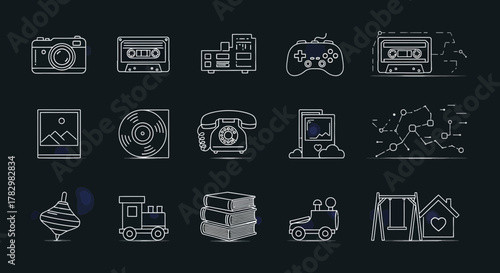 A cheerful, vibrant, and fun vector graphic illustration of a happy cartoon bumblebee collecting honey