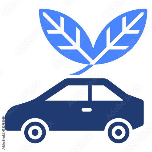 Green Vehicle  Icon Element For Design