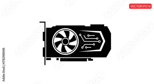 Gaming computer component with transparent background