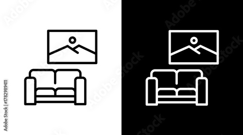 Lobby  White Icon Set Design