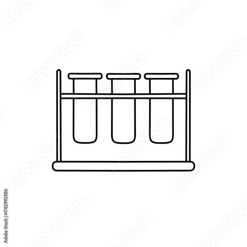 test tubes isolated on white