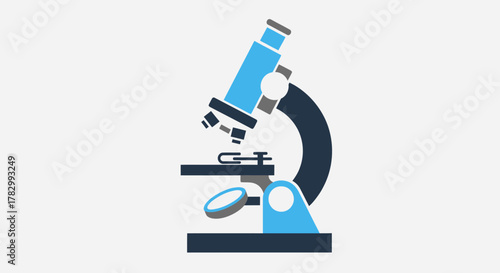 Microscope icon with transparent background