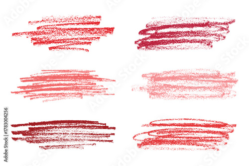Set of brush paint stroke texture swatch Hand painted background Ink scribble dab clipart Paint smudge for tags and stamps design