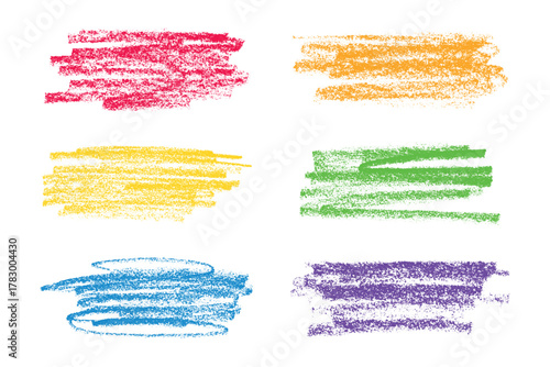 Set of brush paint stroke texture swatch Hand painted background Ink scribble dab clipart Paint smudge for tags and stamps design