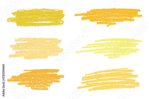 Set of brush paint stroke texture swatch Hand painted background Ink scribble dab clipart Paint smudge for tags and stamps design
