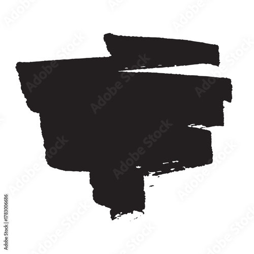 Brush paint stroke texture swatch Hand painted background Ink scribble dab clipart Paint smudge for tags and stamps design