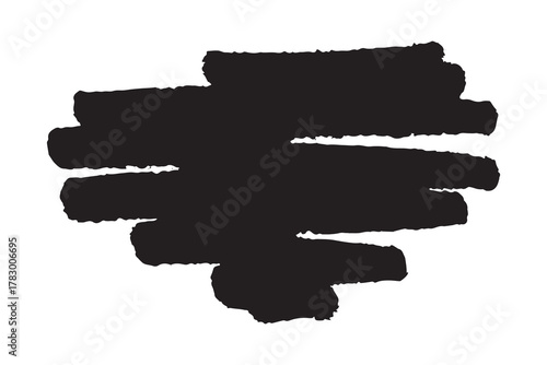 Brush paint stroke texture swatch Hand painted background Ink scribble dab clipart Paint smudge for tags and stamps design