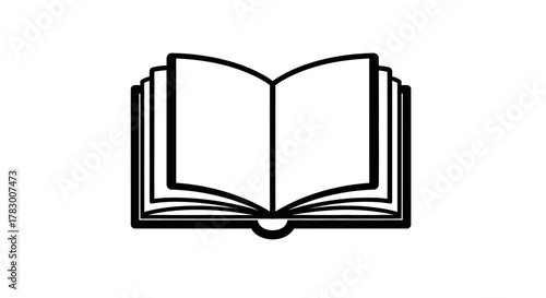 Open book graphic symbolizing knowledge, learning, and discovery for educational or informational content