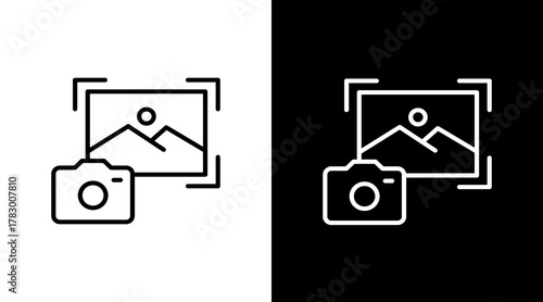 Capture  White Icon Set Design