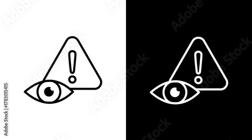 Vigilance White Icon Set Design