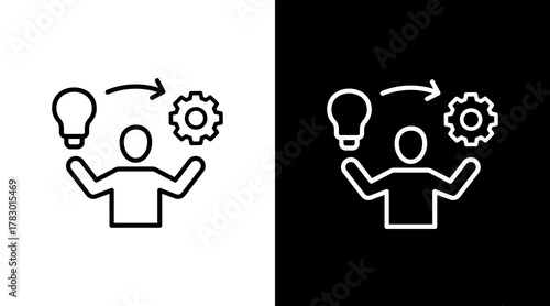 Ability White Icon Set Design