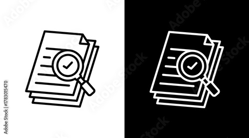 Research Evidence White Icon Set Design
