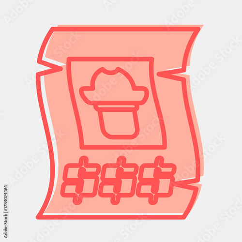 Icon wanted. Pirates theme elements. Icon in two tone style.