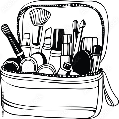 vector illustration of a make up