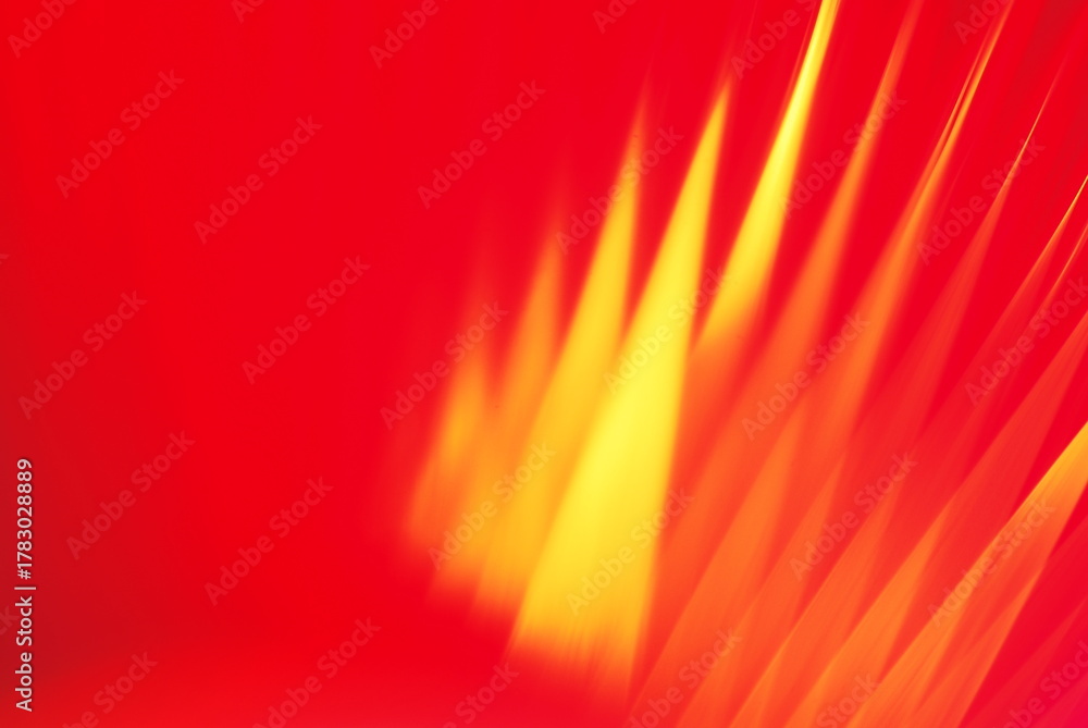 Obraz premium Light effects on the mirror surface, geometric flames, abstract wallpaper