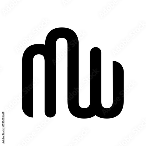 Logo with Letter MW