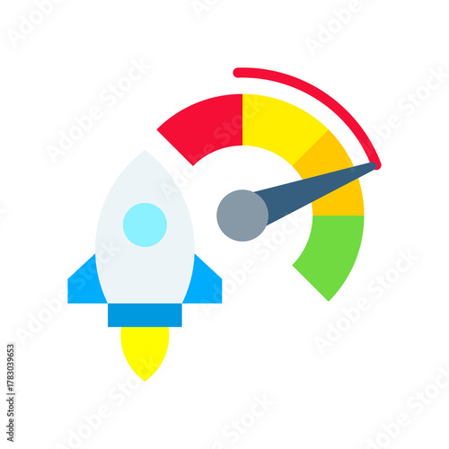 Superior Performance flat icon