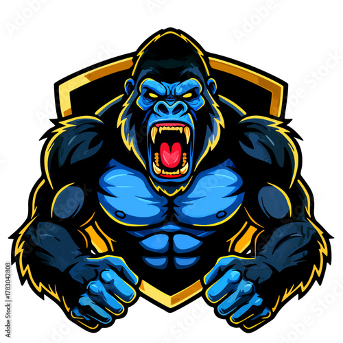 KING KONG  GAMING ESPORTS AESTHETIC LOGO THAT REFLECTS STRONG AND FIERCE PERFORMANCE