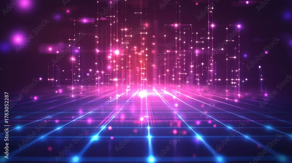 Naklejka premium abstract futuristic cityscape background