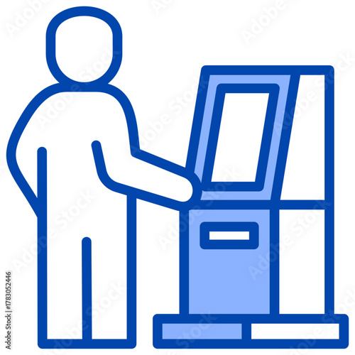 Kiosk Icon Element For Design