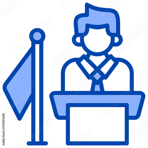 Mayor Icon Element For Design