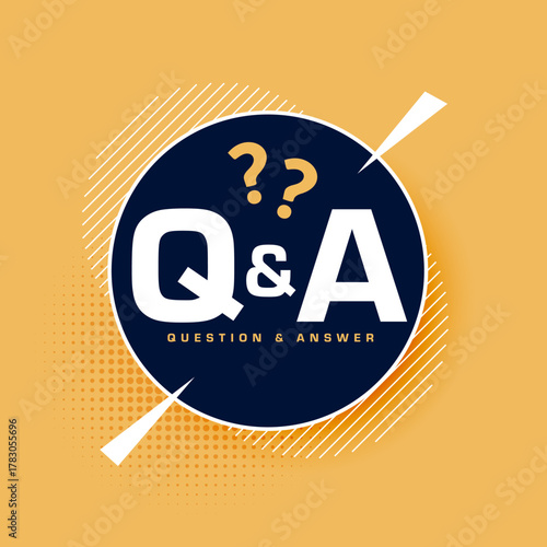 question and answer questionnaire concept background design