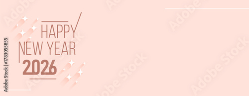 2026 happy new year greeting wallpaper design