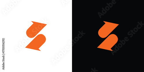 Simple and Modern S arrow logo design