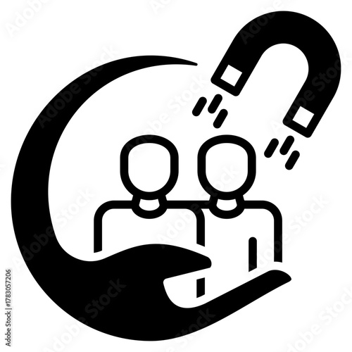 Customer Engagement Icon Element For Design