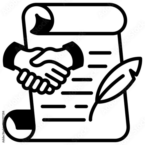 Policy Icon Element For Design