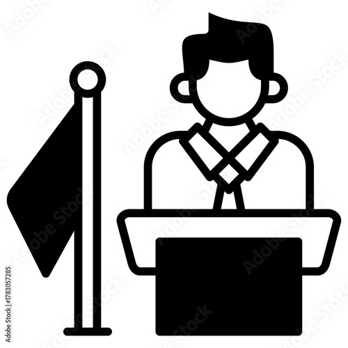 Mayor Icon Element For Design