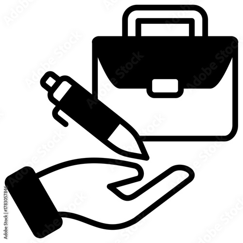 Job Creation Icon Element For Design