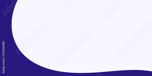 Bottom Wave Curve Vector Illustration Background. Simple background with a wide, soft, upward-curving white wave at the bottom edge.