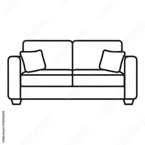 sofa icon vector