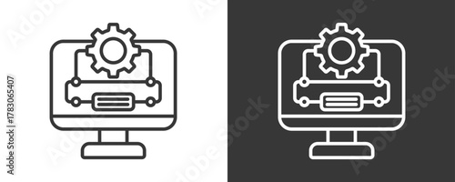 Algorithm Icon Set Vector Collection Isolated In Black And White